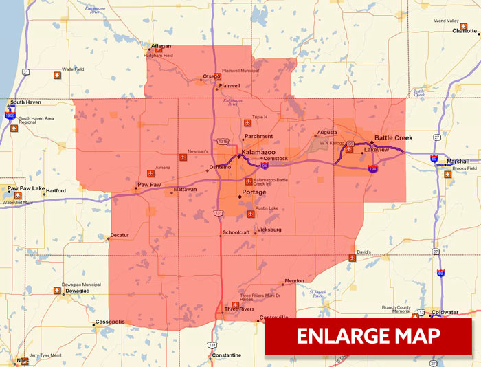 service area map